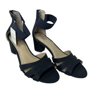 Croft & Barrow Ortholite Navy Blue Open Toe Shoes‎ Sandals Sz 9.5 NEW